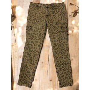 Frame Jeans Cheetah Print Cargo‎ Skinny Ankle Pants Size 29